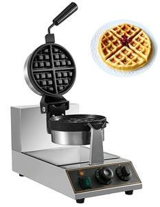 VBENLEM 110V Commercial Round Waffle Maker