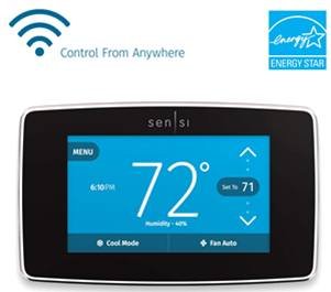 Emerson Sensi Touch Wi-Fi Smart Thermostat with Touchscreen Color Display